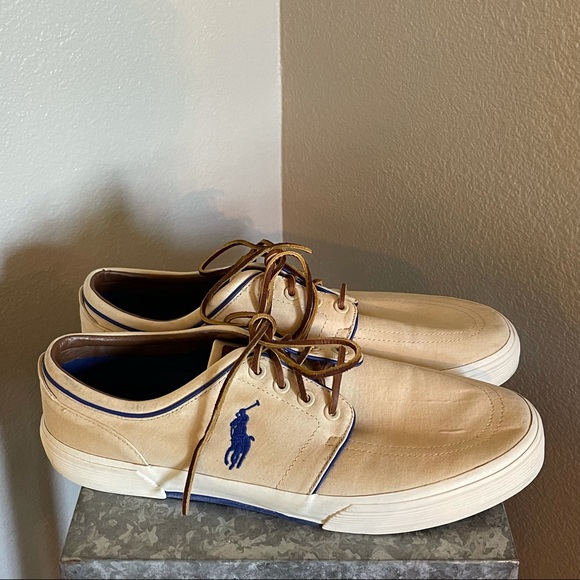 Polo Ralph Lauren Other - Ralph Lauren Polo Tan Faxon Sneakers